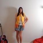 Handmade Knitted Yellow Sca..