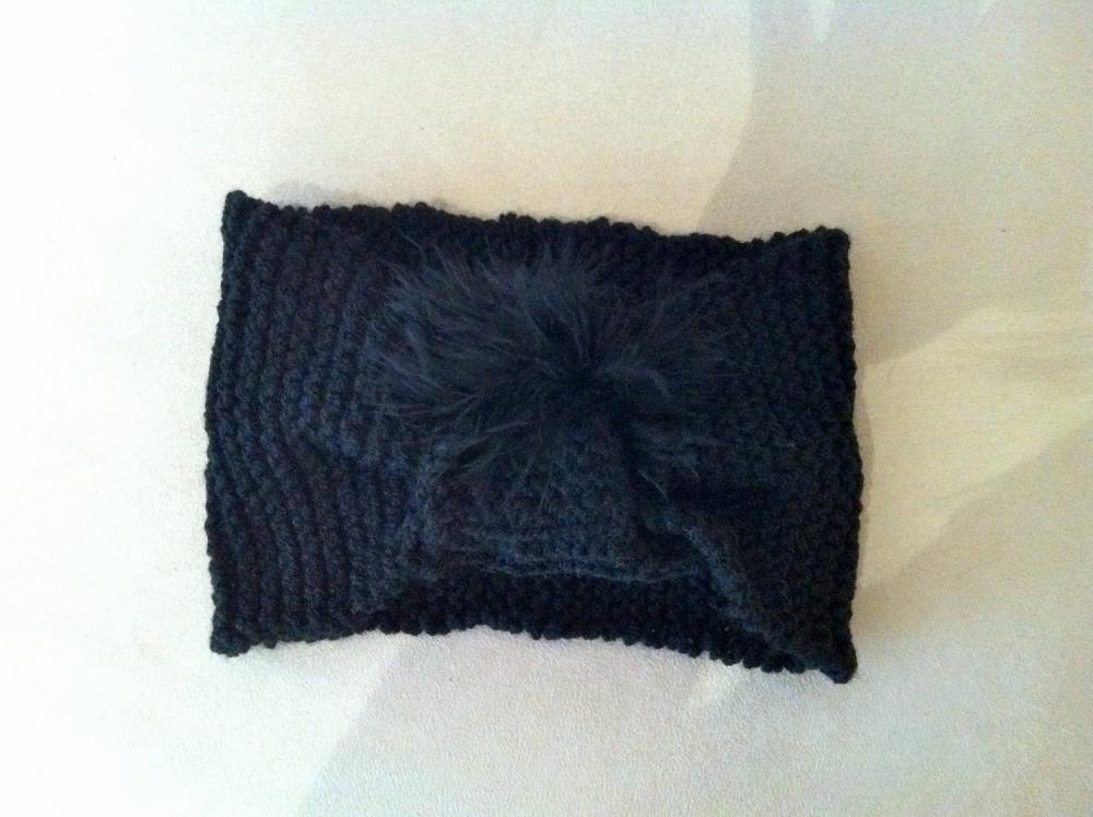 Black Knitted Hairband