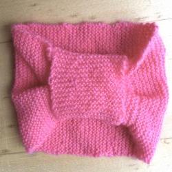 Large Pink Bow Hairband/Ear Warmer