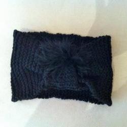 Black Knitted Hairband