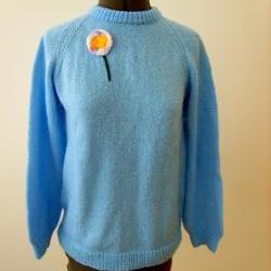 Blue Retro Sweater
